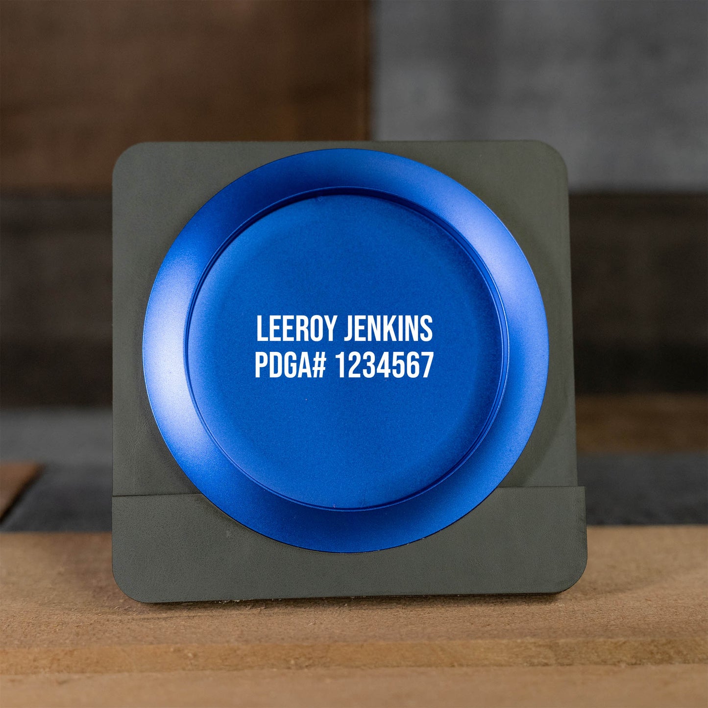 Custom Engraved Metal Mini Disc Golf Marker - PDGA Legal - Driver Style