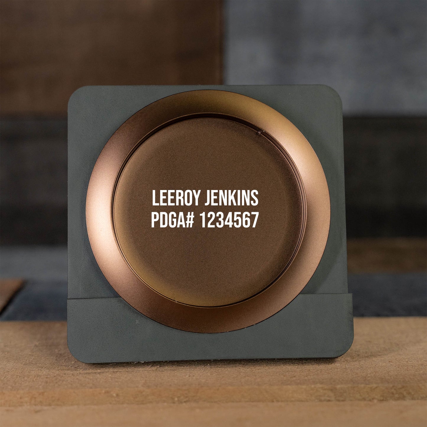 Custom Engraved Metal Mini Disc Golf Marker - PDGA Legal - Driver Style