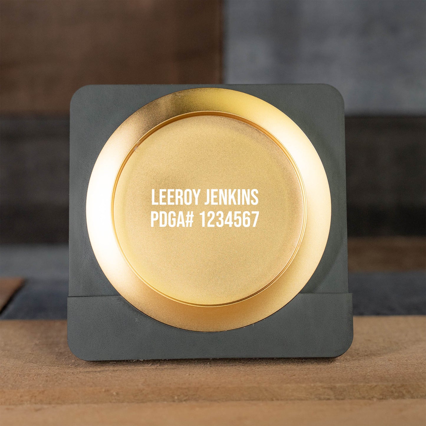 Custom Engraved Metal Mini Disc Golf Marker - PDGA Legal - Driver Style