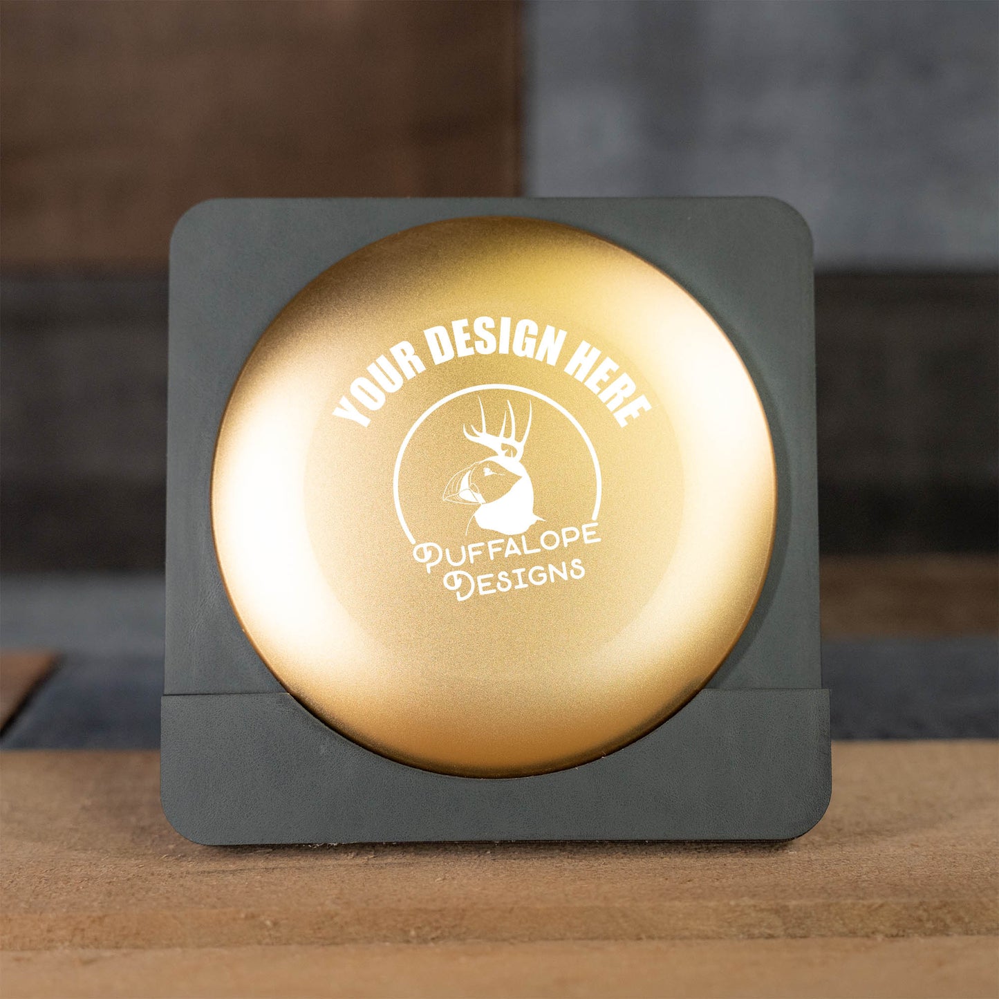 Custom Engraved Metal Mini Disc Golf Marker - PDGA Legal - Driver Style