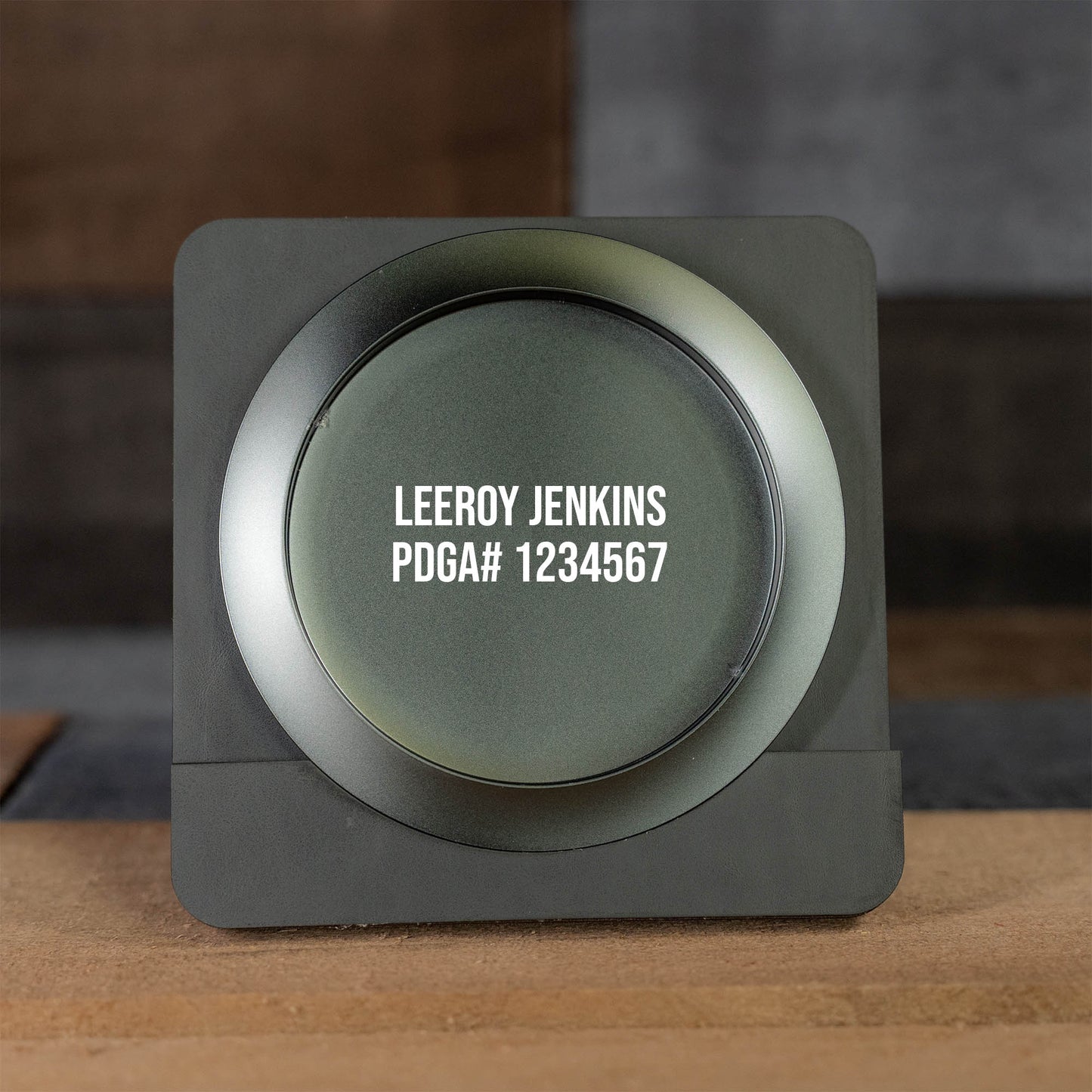 Custom Engraved Metal Mini Disc Golf Marker - PDGA Legal - Driver Style