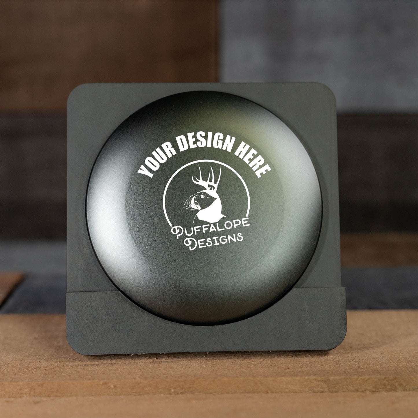 Custom Engraved Metal Mini Disc Golf Marker - PDGA Legal - Driver Style