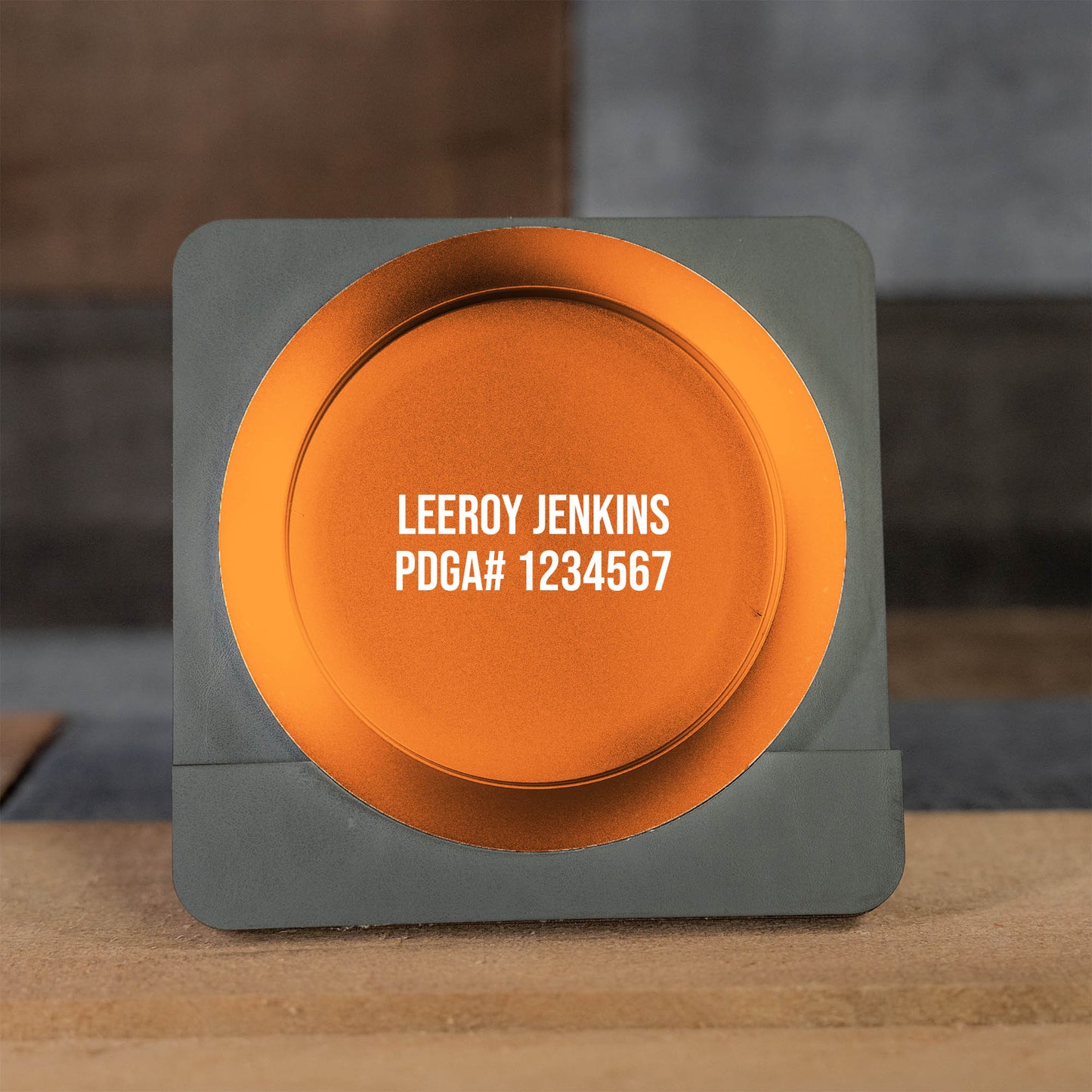Custom Engraved Metal Mini Disc Golf Marker - PDGA Legal - Driver Style