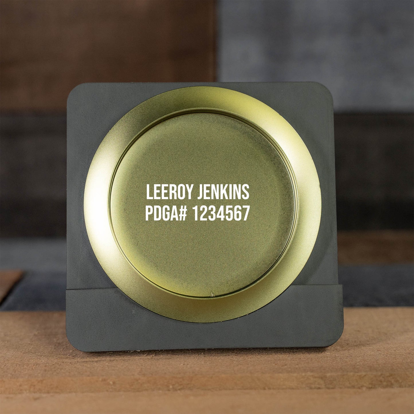 Custom Engraved Metal Mini Disc Golf Marker - PDGA Legal - Driver Style