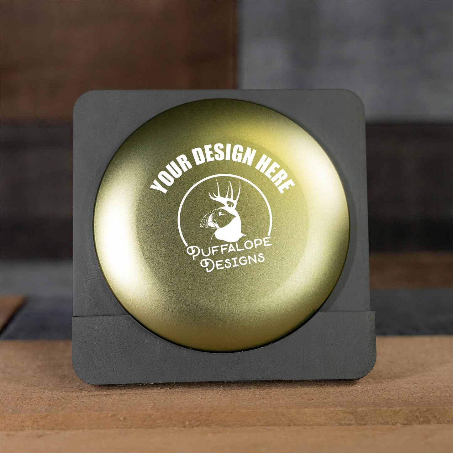 Custom Engraved Metal Mini Disc Golf Marker - PDGA Legal - Driver Style