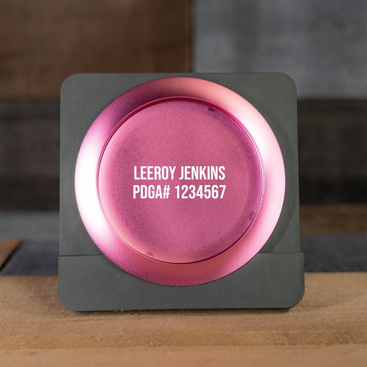 Custom Engraved Metal Mini Disc Golf Marker - PDGA Legal - Driver Style