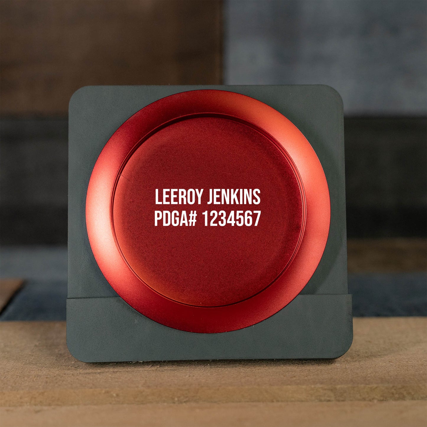 Custom Engraved Metal Mini Disc Golf Marker - PDGA Legal - Driver Style
