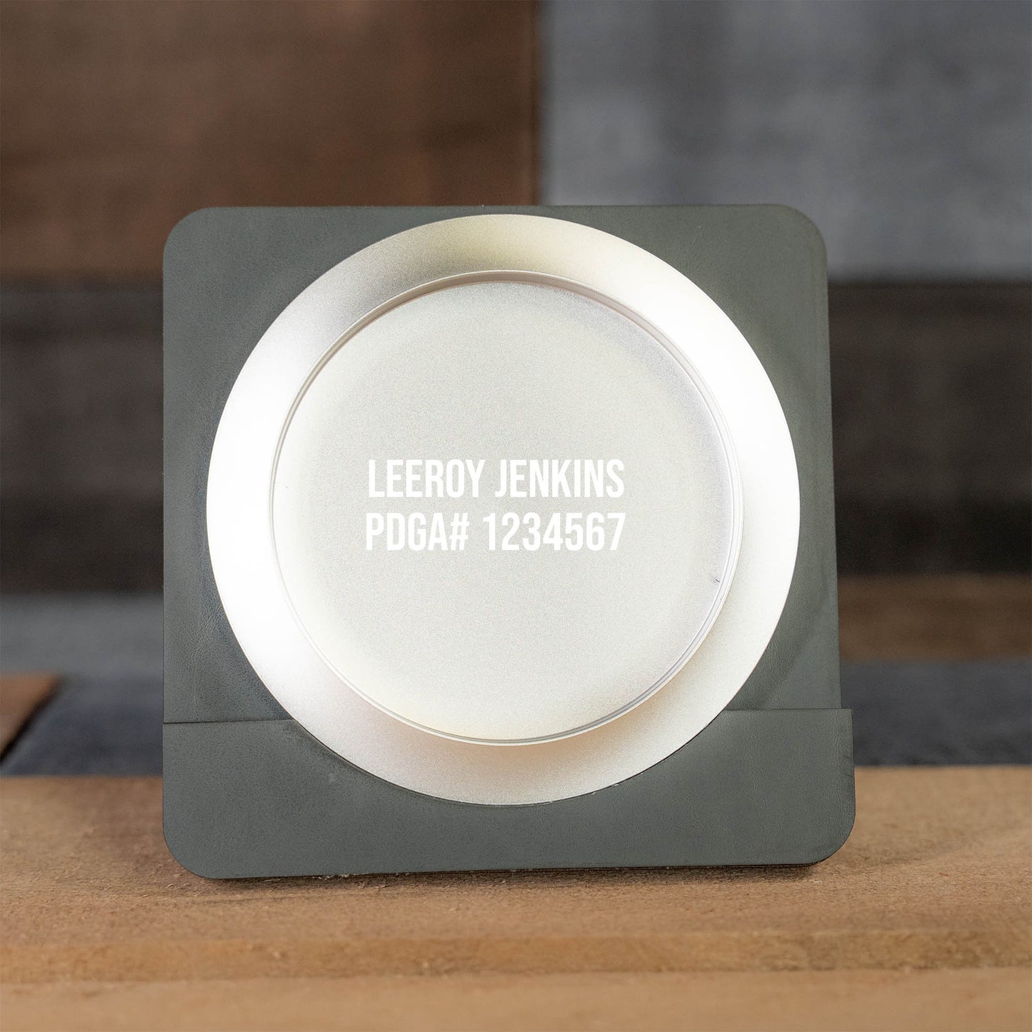 Custom Engraved Metal Mini Disc Golf Marker - PDGA Legal - Driver Style