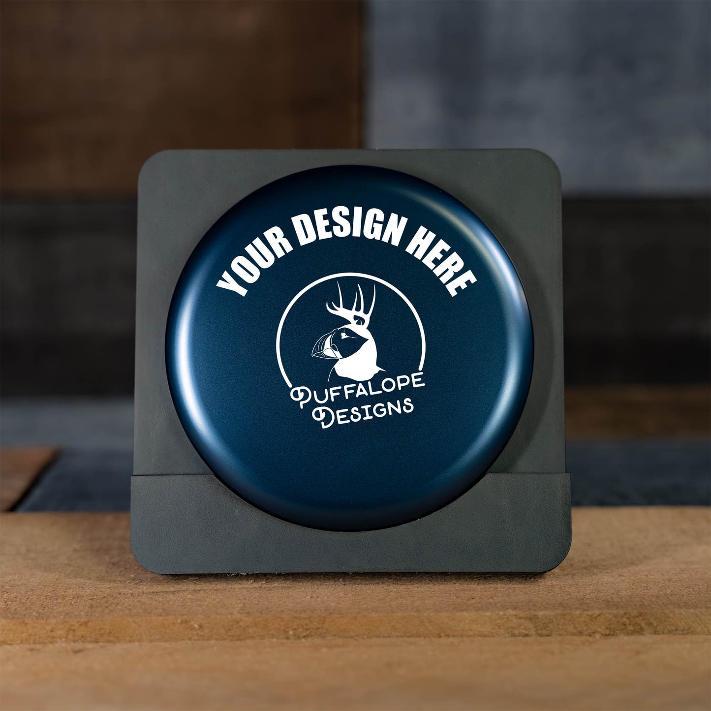Custom Engraved Metal Mini Disc Golf Marker - PDGA Legal - Midrange Style