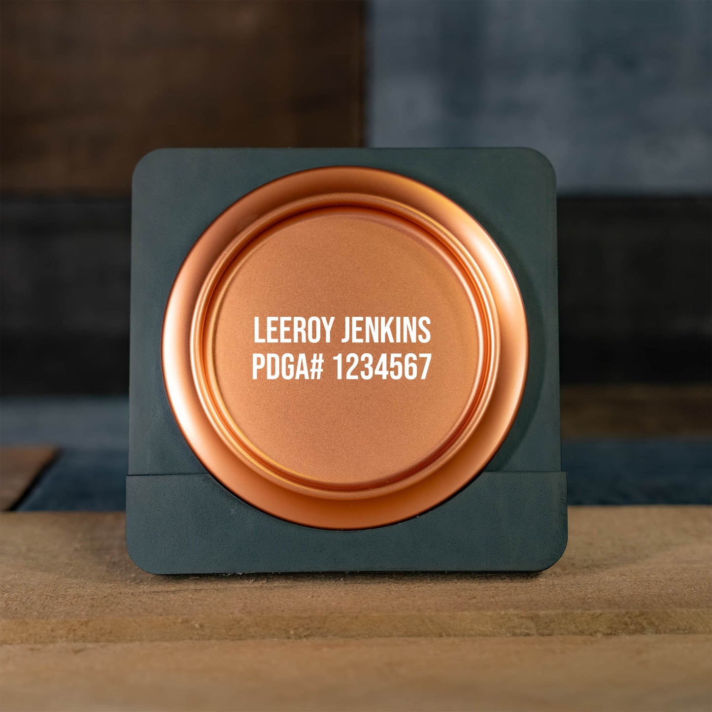 Custom Engraved Metal Mini Disc Golf Marker - PDGA Legal - Midrange Style