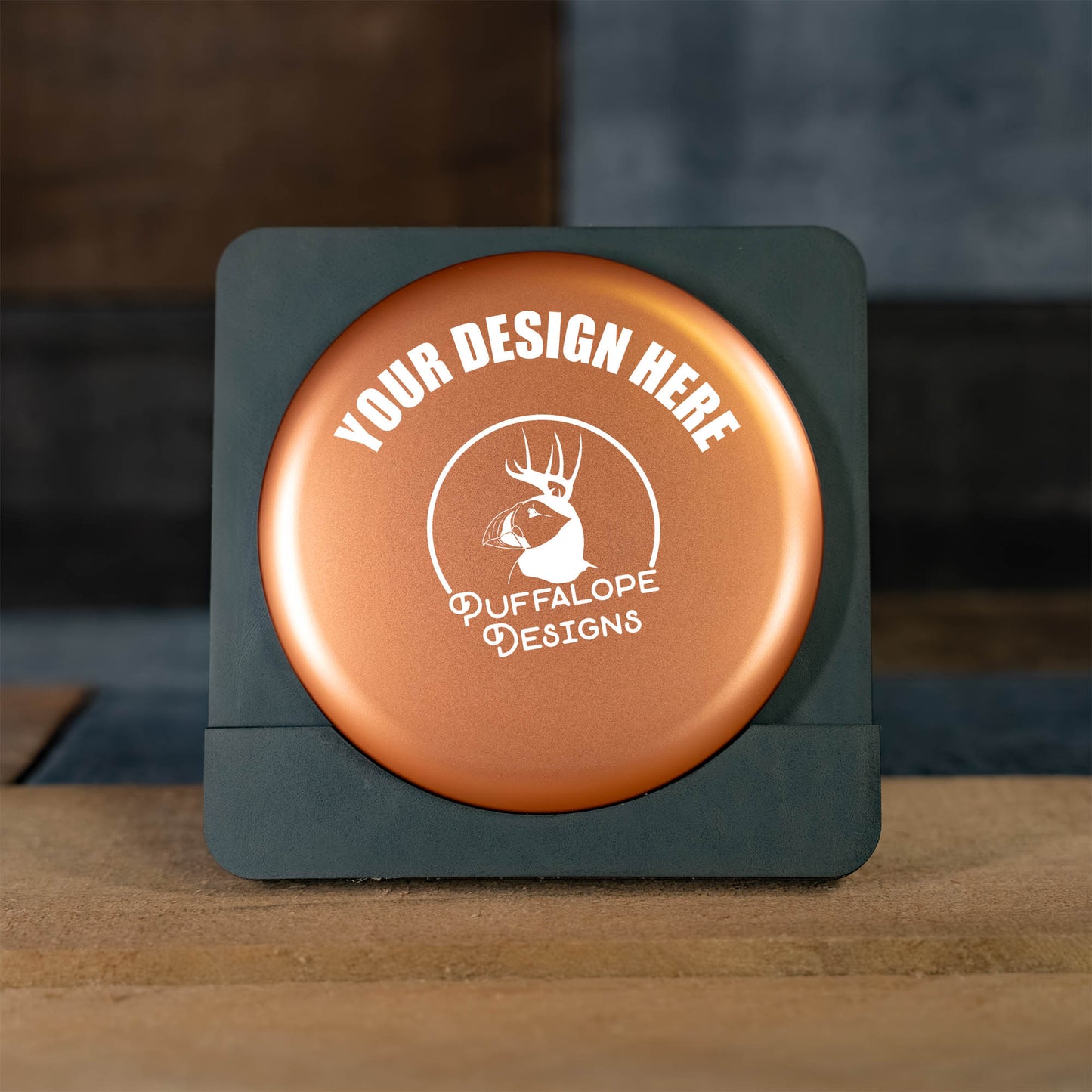 Custom Engraved Metal Mini Disc Golf Marker - PDGA Legal - Midrange Style
