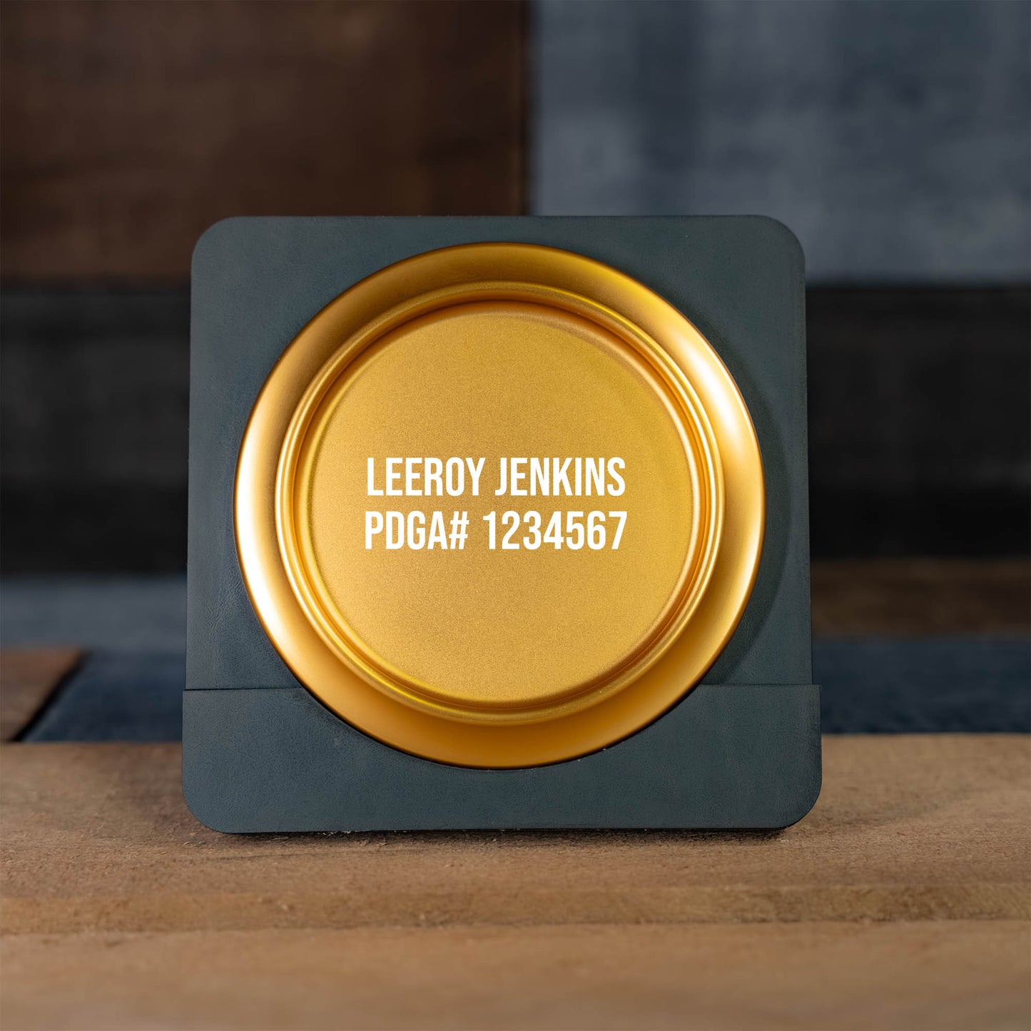 Custom Engraved Metal Mini Disc Golf Marker - PDGA Legal - Midrange Style