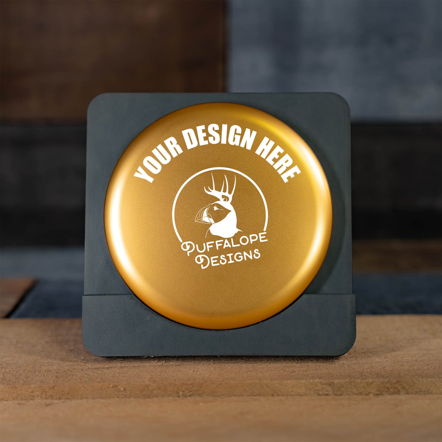 Custom Engraved Metal Mini Disc Golf Marker - PDGA Legal - Midrange Style