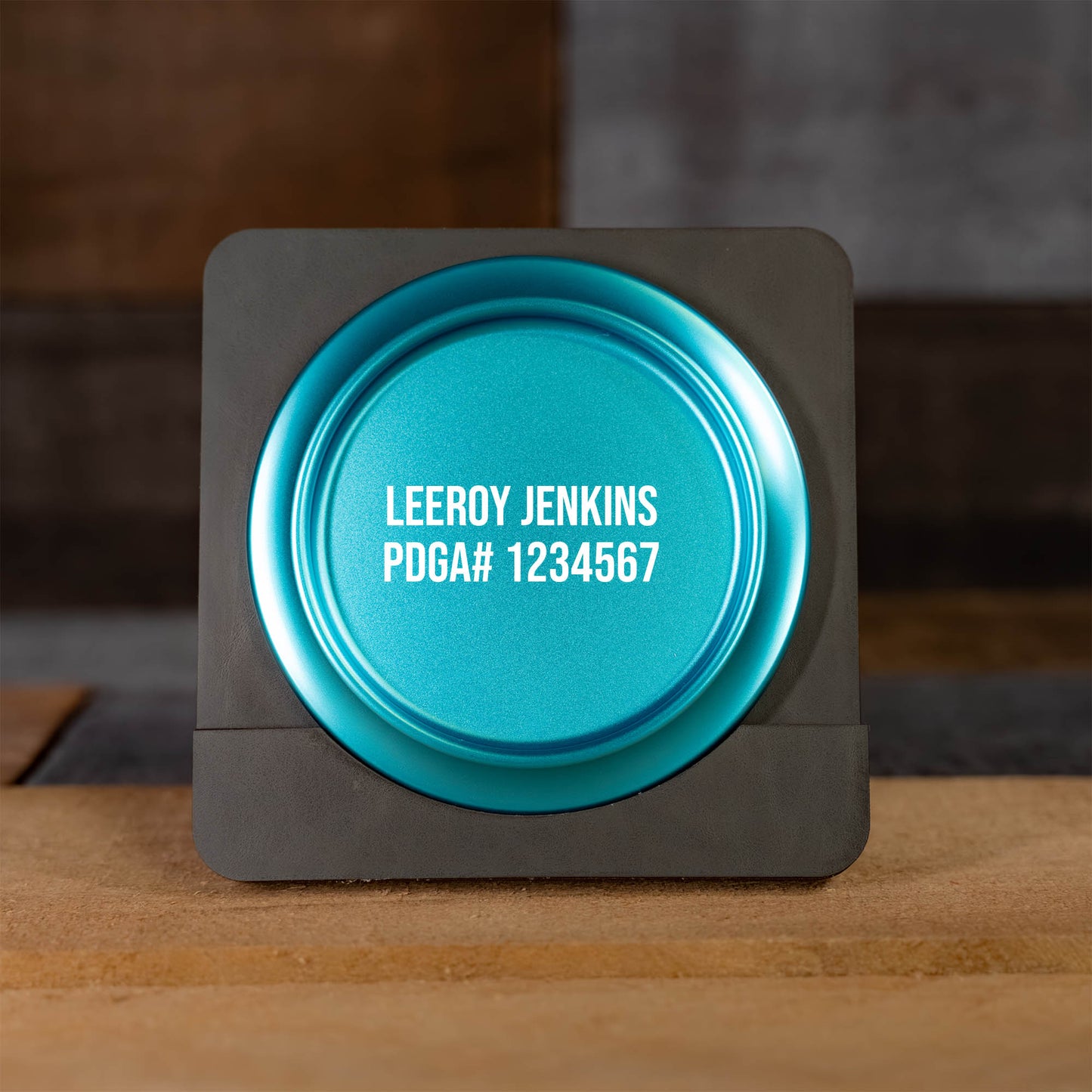 Custom Engraved Metal Mini Disc Golf Marker - PDGA Legal - Midrange Style