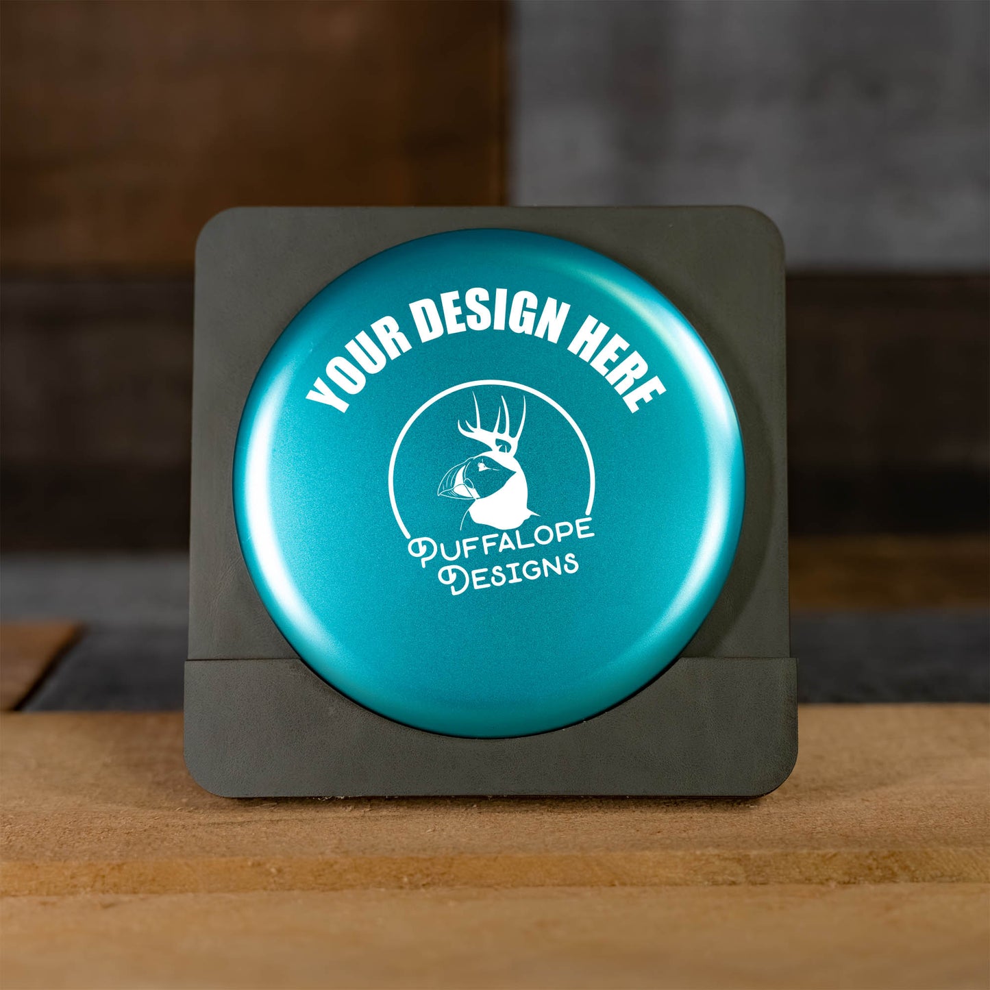Custom Engraved Metal Mini Disc Golf Marker - PDGA Legal - Midrange Style