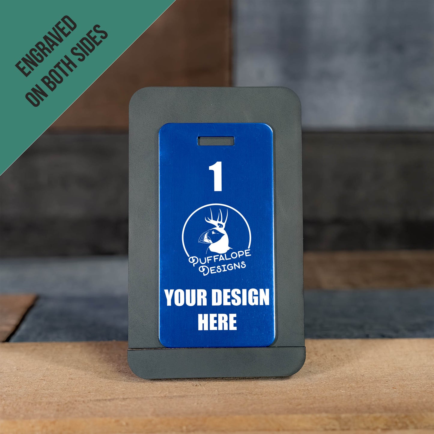 Double Sided Custom Metal Disc Golf Bag Tags